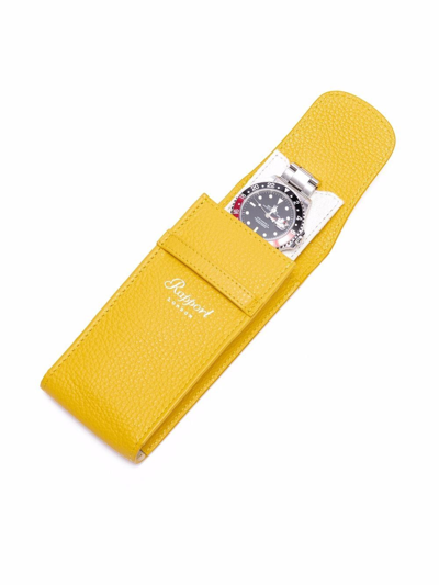 Rapport Portobello Single Watch Pouch In Yellow