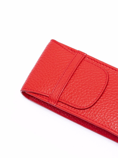Rapport Portobello Single Watch Pouch In Red