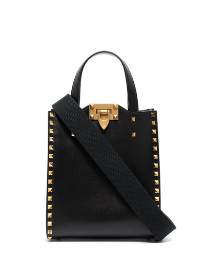 Totes bags Valentino Garavani - Black small Rockstud tote bag