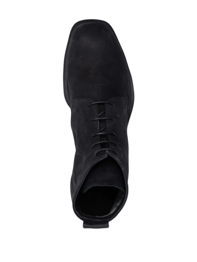 Officine Creative Durga Leather Lace-up Boots In Black