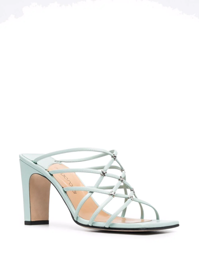 Sergio Rossi Grazie Sergio Strappy Sandals In Green