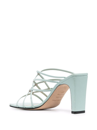 Sergio Rossi Grazie Sergio Strappy Sandals In Green