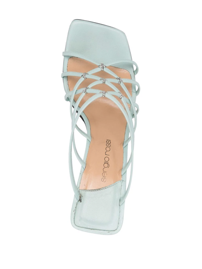 Sergio Rossi Grazie Sergio Strappy Sandals In Green