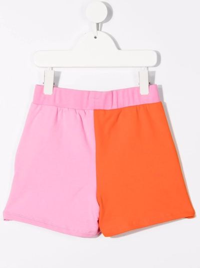 Shop Wauw Capow By Bangbang Fab Block Jersey Shorts In Pink