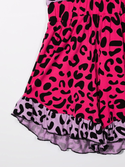 Wauw Capow By Bangbang Columbia Leopard-print Playsuit In Pink