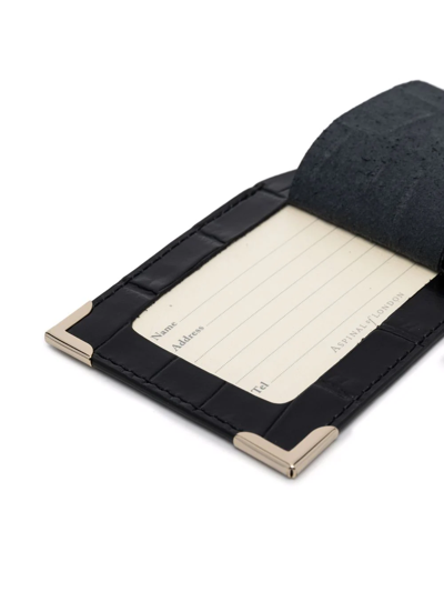 Aspinal Of London Set Of 2 Luggage Tags In Black