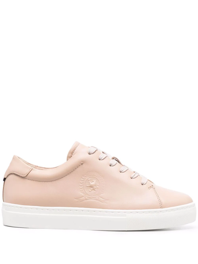 Shop Tommy Hilfiger Elevated Crest Low-top Sneakers In Pink