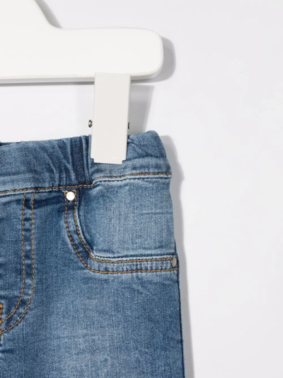 Shop Diesel Elasticated Skinny Jeans In Blue
