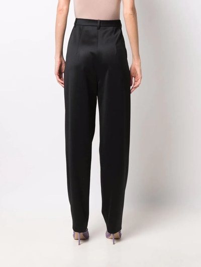 Magda Butrym Wool Trousers With Back Pockets And Belt Loops In Black
