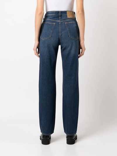 Shop Rag & Bone Alex High-rise Straight Jeans In Blue