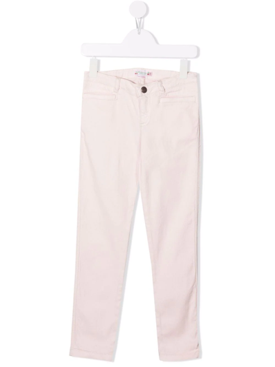Shop Bonpoint Twiggy Organic Cotton Trousers In Pink