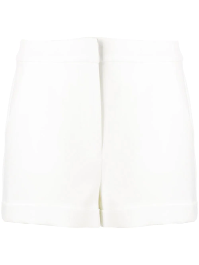 Shop Cinq À Sept Elaine Crepe Shorts In White