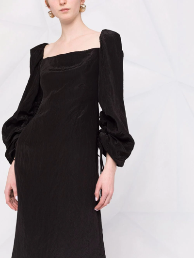 Rejina Pyo Phoebe Gathered Detail Skirt In Black