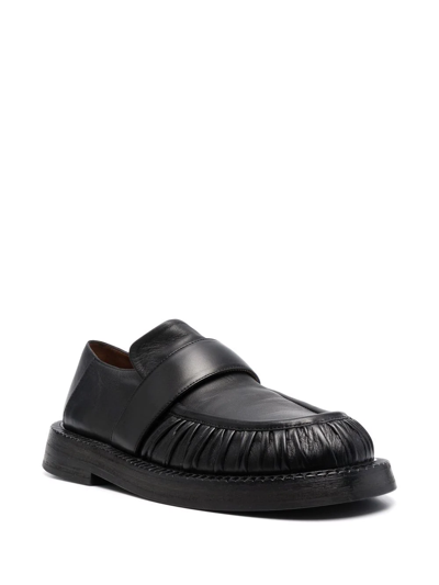 Shop Marsèll Alluce Leather Loafers In Black