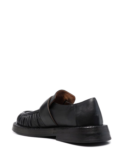 Shop Marsèll Alluce Leather Loafers In Black