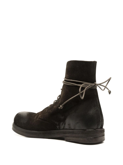 Marsèll Zucca Suede Boots In Brown
