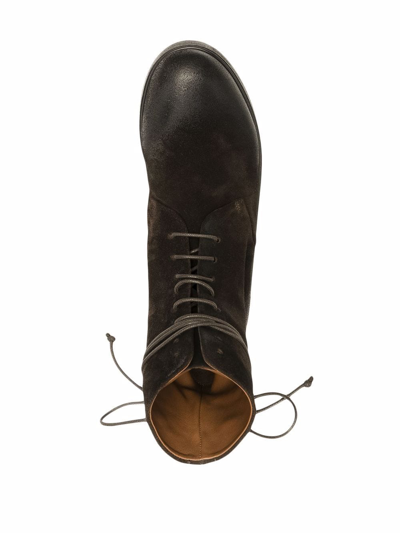 Shop Marsèll Zucca Suede Boots In Brown