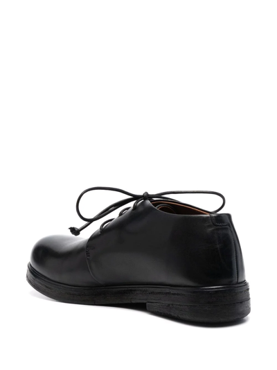 Shop Marsèll Zucca Leather Oxford Shoes In Black