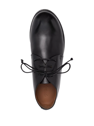Shop Marsèll Zucca Leather Oxford Shoes In Black