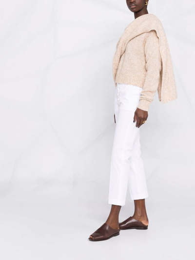 Dondup Koons Trousers In White