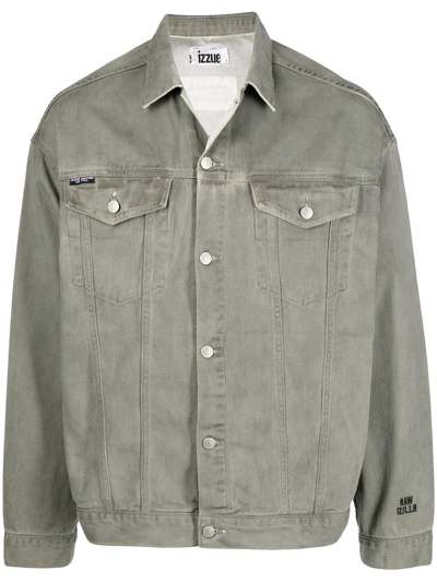 Shop Izzue Button-up Shirt Jacket In Green