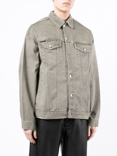 Shop Izzue Button-up Shirt Jacket In Green