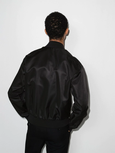 Dolce & Gabbana Logo-patch Zip-up Jacket In Black