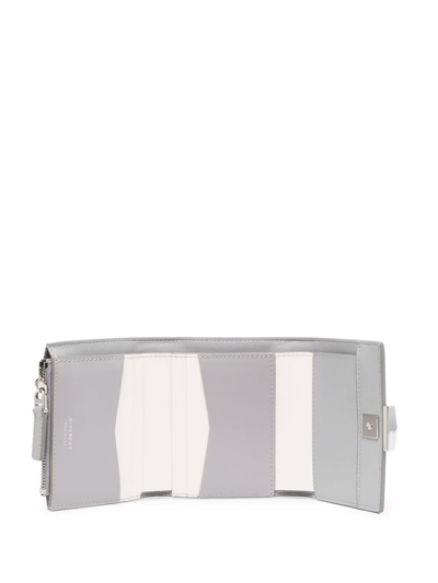 Givenchy 4g-plaque Trifold Wallet In Grey