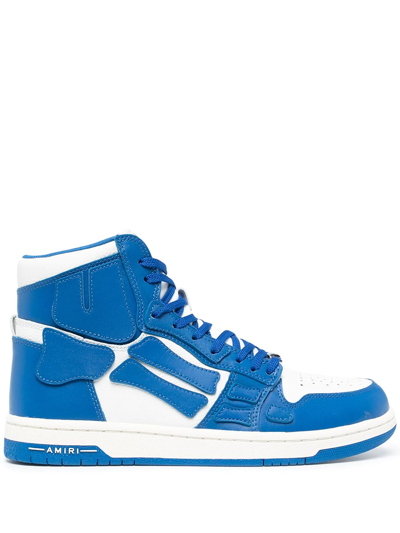 Shop Amiri Skel-top Sneakers In Blue