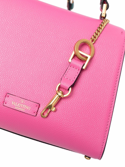 Shop Valentino Small Vsling Tote Bag In Pink