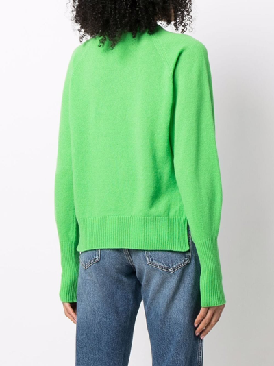 Shop Philosophy Di Lorenzo Serafini Logo-intarsia Crew-neck Jumper In Green