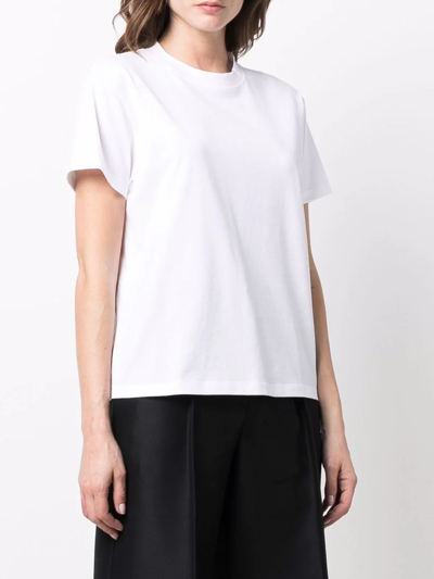 Shop Studio Nicholson Cotton Basic T-shirt In White