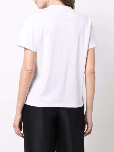 Shop Studio Nicholson Cotton Basic T-shirt In White