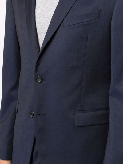 Shop Reveres 1949 Single-breasted Wool Suit In Blue