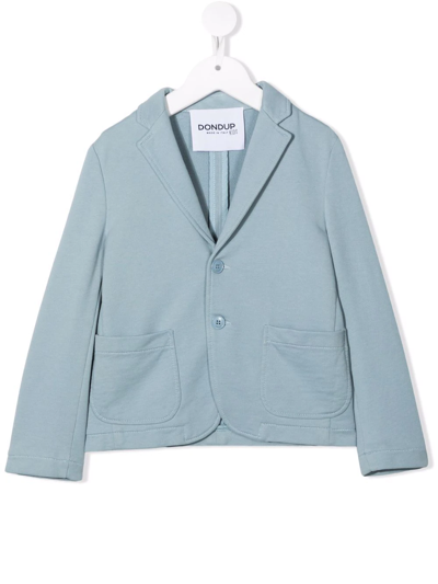 Dondup Single-breasted Tailored Blazer In Blue