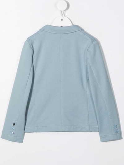 Dondup Single-breasted Tailored Blazer In Blue