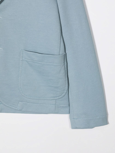 Dondup Single-breasted Tailored Blazer In Blue