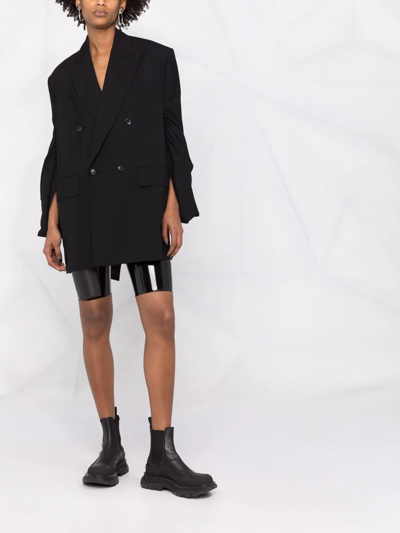 Alchemy X Lia Aram Glossy Cycling Shorts In Black