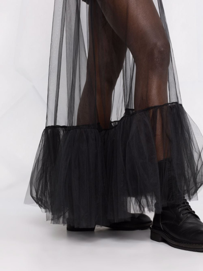 Shop Alchemy X Lia Aram Tulle Overlay Sequin Dress In Black