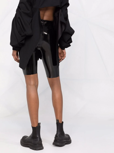 Alchemy X Lia Aram Glossy Cycling Shorts In Black