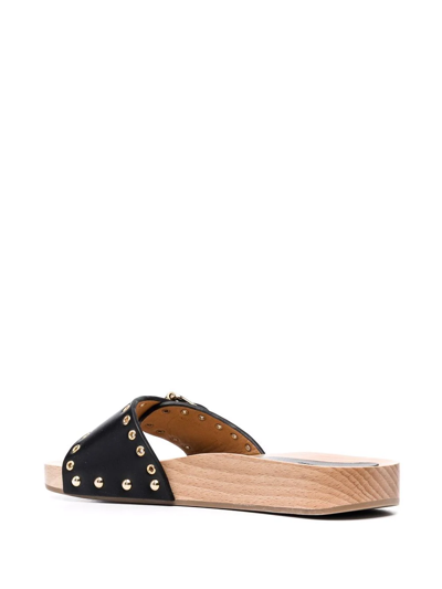Shop Isabel Marant Jaso Slip-on Sandals In Black