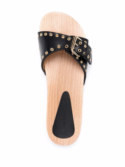 Shop Isabel Marant Jaso Slip-on Sandals In Black