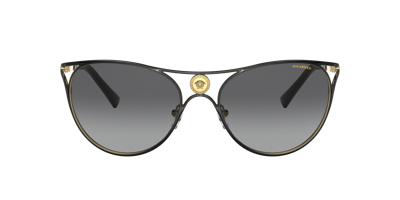 Shop Versace Woman Sunglass Ve2237 In Polar Grey Gradient