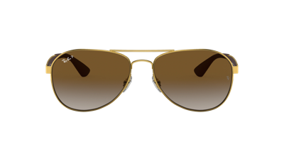 Ray Ban Ray In Polarized Brown Gradient