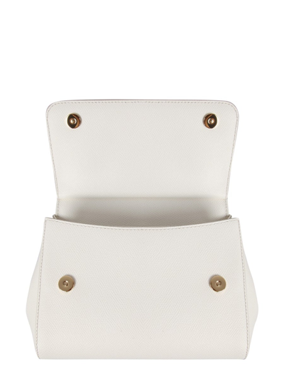 Shop Dolce & Gabbana Small Sicily Bag In White