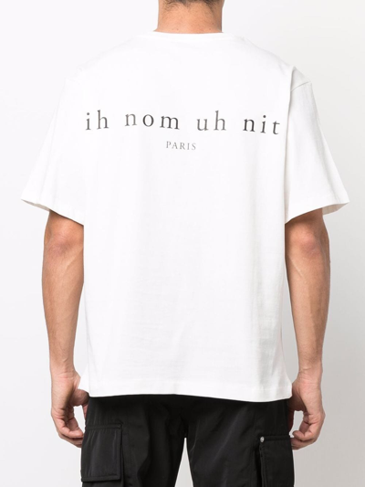 Shop Ih Nom Uh Nit Cotton Logo T-shirt In White