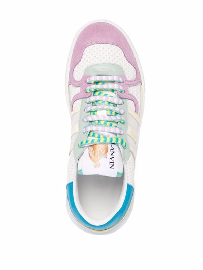 Shop Lanvin Sneakers In White Yellow