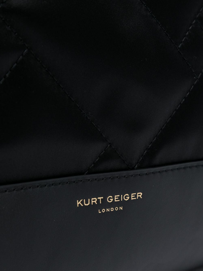 Shop Kurt Geiger Recycled Sq Shopper Tote Bag In Black