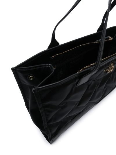 Shop Kurt Geiger Recycled Sq Shopper Tote Bag In Black