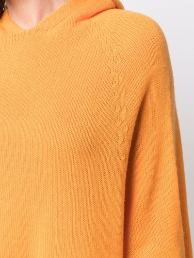 Fabiana Filippi Hooded Cashmere Jumper In Orange